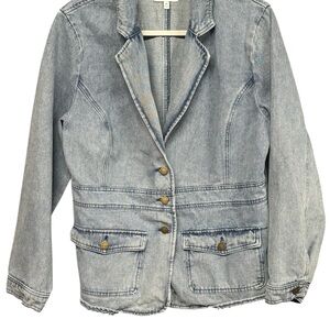 Royalty For Me Blue Denim Jacket Women’s Size XL
